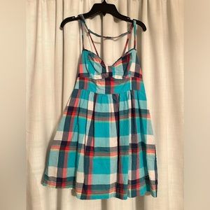 Strappy Hollister plaid dress